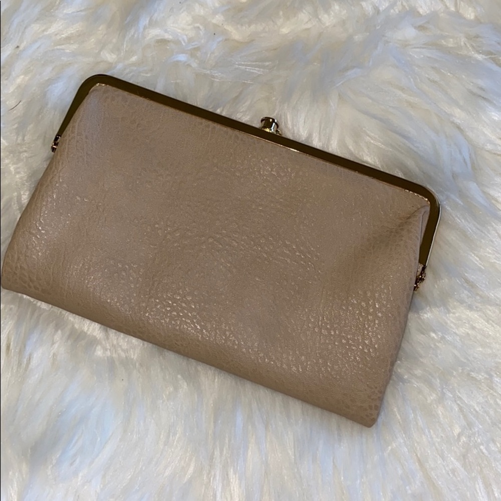 Vegan Taupe Clutch